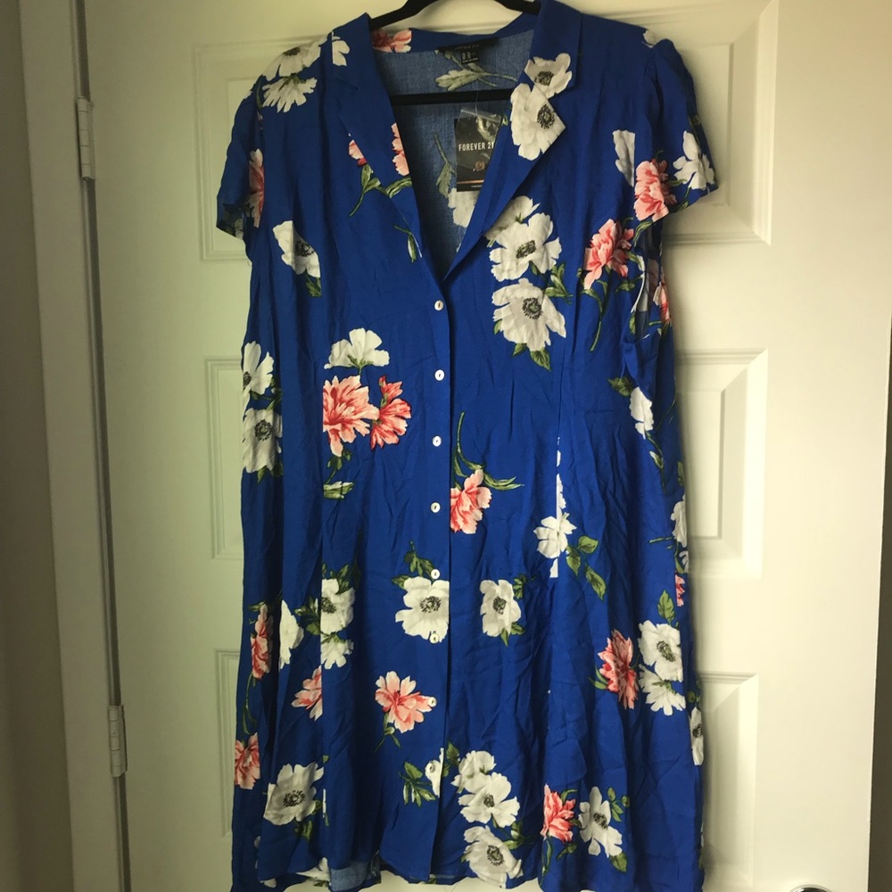 Floral Shirt dress